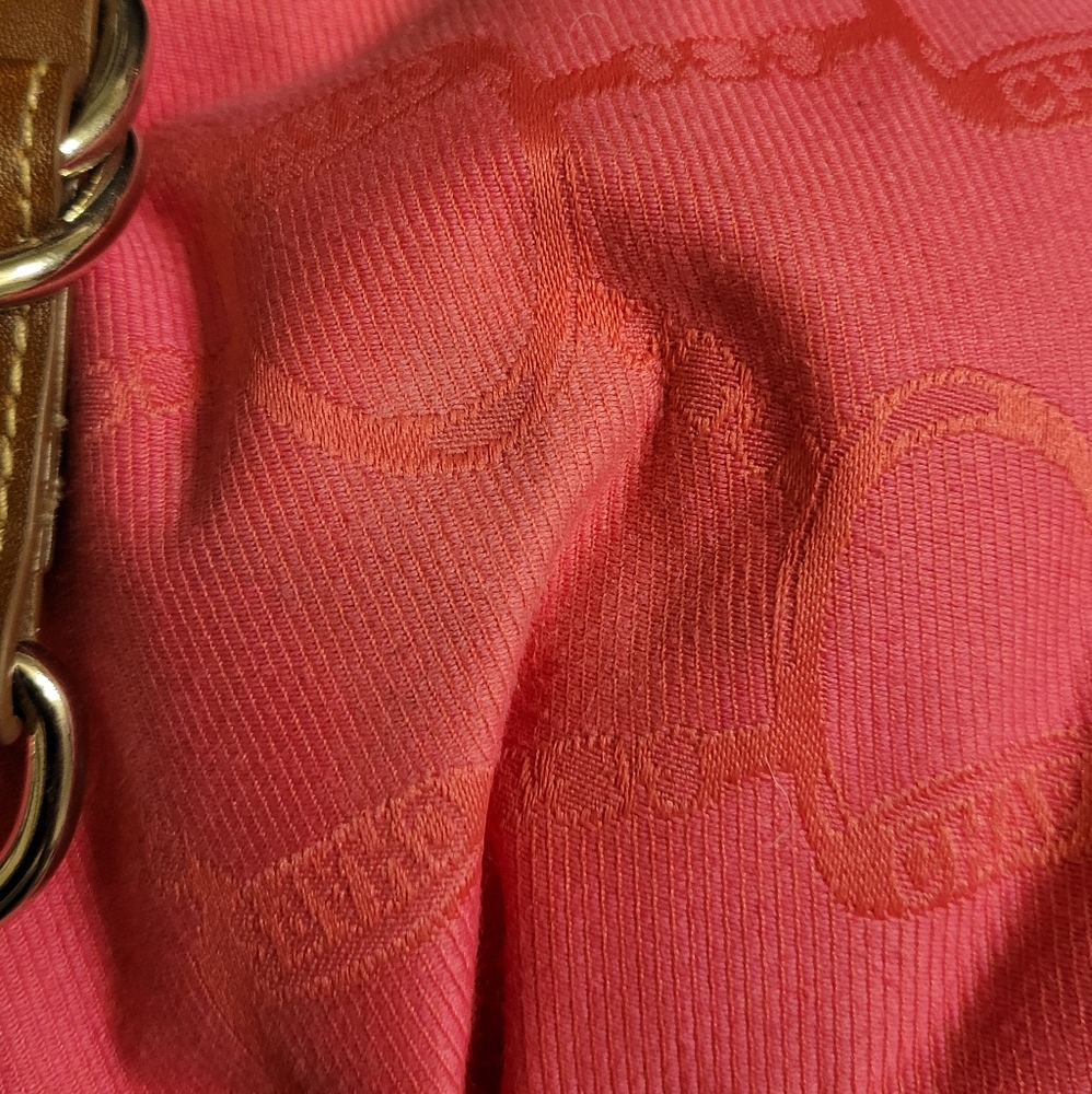 Vintage Ralph Lauren Chaps Milano Dark Pink Equestrian Buckle Purse New With Tag - Picture 7 of 16